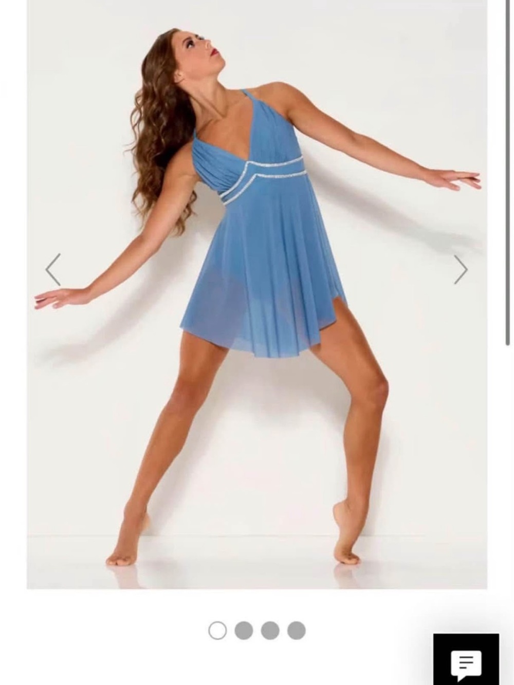Kelle- Slate Blue  Halter Lyrical/ contemporary costume